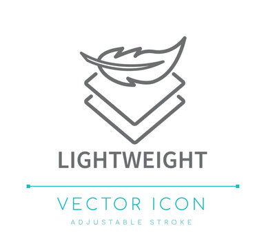 Lightweight Textile Line Icon