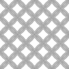Abstract  background with figures from lines. Black and white texture for web page, textures, card, poster, fabric, textile. Monochrome pattern. Repeating design.