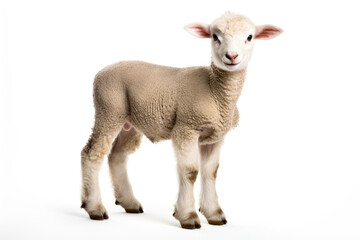 A lamb isolated on white background