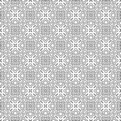 Abstract  background with figures from lines. Black and white texture for web page, textures, card, poster, fabric, textile. Monochrome pattern. Repeating design.