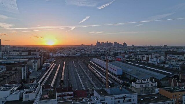 Overhead view of Gare du Nord: Paris' bustling portal to Europe's vibrant landscapes.
