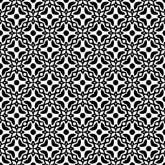 Black and white seamless pattern. Repeat pattern. Abstract background. Monochrome texture. Seamless texture for fashion, textile design,  on wall paper, wrapping paper, fabrics and home decor.