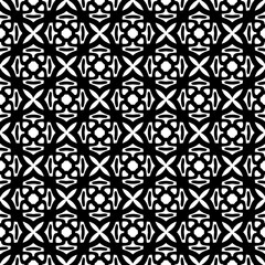 Black and white seamless pattern. Repeat pattern. Abstract background. Monochrome texture. Seamless texture for fashion, textile design,  on wall paper, wrapping paper, fabrics and home decor.