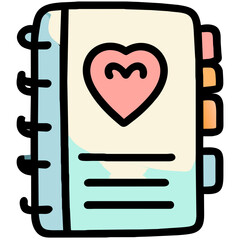 cute notebook icon