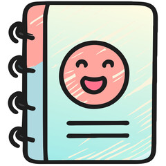 cute notebook icon