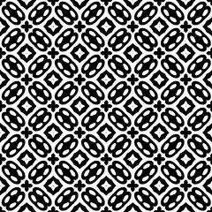 Black and white seamless pattern. Repeat pattern. Abstract background. Monochrome texture. Seamless texture for fashion, textile design,  on wall paper, wrapping paper, fabrics and home decor.