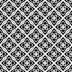 Black and white seamless pattern. Repeat pattern. Abstract background. Monochrome texture. Seamless texture for fashion, textile design,  on wall paper, wrapping paper, fabrics and home decor.