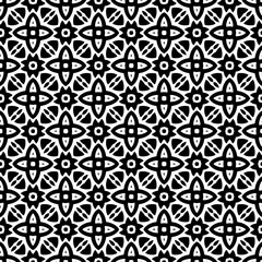 Black and white seamless pattern. Repeat pattern. Abstract background. Monochrome texture. Seamless texture for fashion, textile design,  on wall paper, wrapping paper, fabrics and home decor.