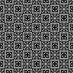 Black and white seamless pattern. Repeat pattern. Abstract background. Monochrome texture. Seamless texture for fashion, textile design,  on wall paper, wrapping paper, fabrics and home decor.