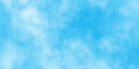 Blue texture painted paper with light color, Bright blue cloudy watercolor paper texture,Cloudy watercolor shades shinny and fresh blue sky background, Beautiful and cloudy blue paper texture,