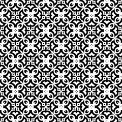 Black and white seamless pattern. Repeat pattern. Abstract background. Monochrome texture. Seamless texture for fashion, textile design,  on wall paper, wrapping paper, fabrics and home decor.