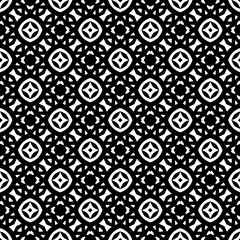 Black and white seamless pattern. Repeat pattern. Abstract background. Monochrome texture. Seamless texture for fashion, textile design,  on wall paper, wrapping paper, fabrics and home decor.