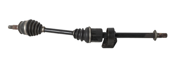 Car spare part - wheel drive cv joint on white isolated background. Catalog of spare parts for car...
