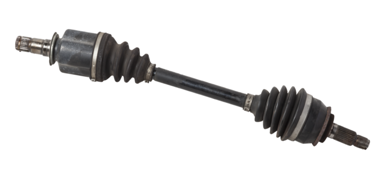 Car spare part - wheel drive cv joint on white isolated background. Catalog of spare parts for car service.