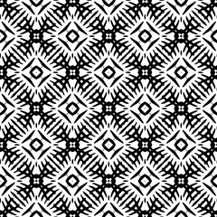 Black and white seamless pattern. Repeat pattern. Abstract background. Monochrome texture. Seamless texture for fashion, textile design,  on wall paper, wrapping paper, fabrics and home decor.