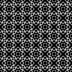 Black and white seamless pattern. Repeat pattern. Abstract background. Monochrome texture. Seamless texture for fashion, textile design,  on wall paper, wrapping paper, fabrics and home decor.