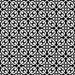 Black and white seamless pattern. Repeat pattern. Abstract background. Monochrome texture. Seamless texture for fashion, textile design,  on wall paper, wrapping paper, fabrics and home decor.