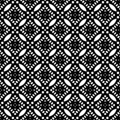 Black and white seamless pattern. Repeat pattern. Abstract background. Monochrome texture. Seamless texture for fashion, textile design,  on wall paper, wrapping paper, fabrics and home decor.