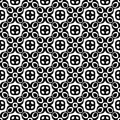 Black and white seamless pattern. Repeat pattern. Abstract background. Monochrome texture. Seamless texture for fashion, textile design,  on wall paper, wrapping paper, fabrics and home decor.
