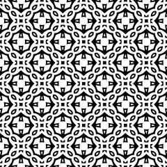 Black and white seamless pattern. Repeat pattern. Abstract background. Monochrome texture. Seamless texture for fashion, textile design,  on wall paper, wrapping paper, fabrics and home decor.