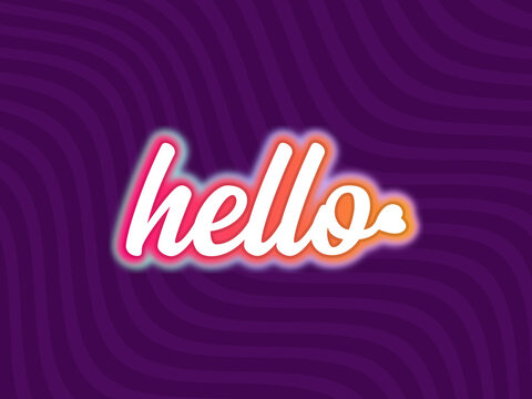 Hello Abstract modern pattern background wallpaper