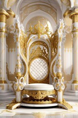 Golden Filigree Altar Throne