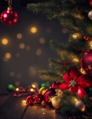 Enchanted Glitter: Whimsical Christmas Tree and Glowing Hues