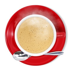 カフェオレ コーヒー 飲み物 イラスト リアル