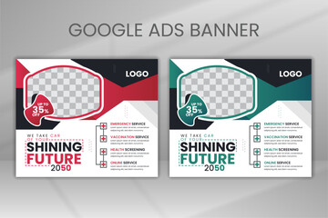 Flat Design Medical Health Care Vector Design Cover