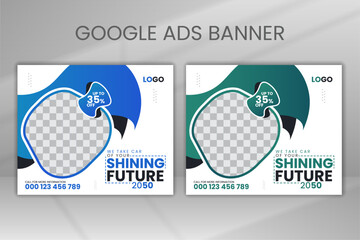 Minimal Hospital Care Services Web Ads Banner Social Post