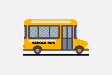 school bus isolated on white