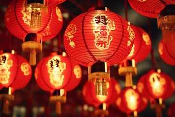 Naklejka premium Chinese Paper Lanterns 