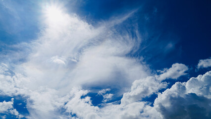 blue sky with clouds