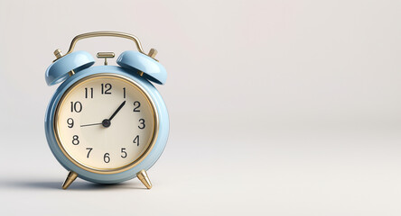 retro alarm clock on isolated background