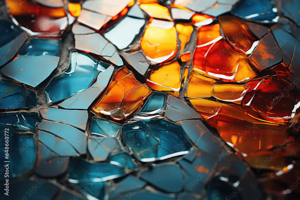 Canvas Prints the fragmented reflections that distort and reshape reality. generative ai.