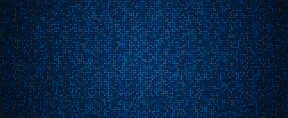 Digital technology background. Digital data square blue pattern pixel background