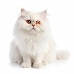 Obraz premium cute cat on white background