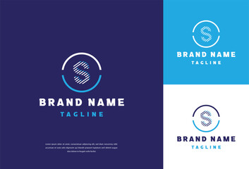 the beautiful letter SS infinity monogram in incredibly luxury and classy style, elegant circular letter S and S logo template for a high-end brand personality
