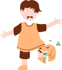 World rabies day Illustration, rabies dog clipart, sick dog, dog bite, rabies virus