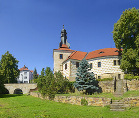 Fototapeta na wymiar Renaissance castle in Kostelec nad Cernymi lesy, Central Bohemia, Czech republic