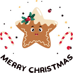 christmas gingerbread cookies, gingerbread cookies, christmas cookies, illustration with christmas cookies