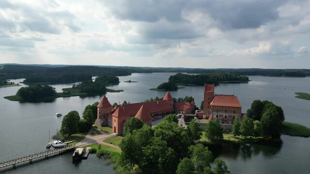 Trakai Island Castle (Lithuanian: Trakų salos pilis) is an island castle located in Trakai, Lithuania, on an island in Lake Galvė.