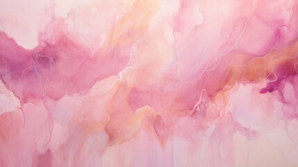 Fototapeta premium Abstract marble acrylic paints in pink and white