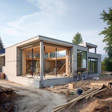 maison en cours de construction - IA Generative
