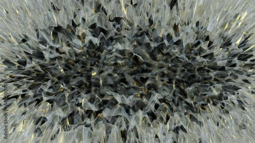 Poster animation of abstract glass surface background with light reflections in 3d rendering.