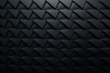 Fototapeta premium A black triangular patterned wall