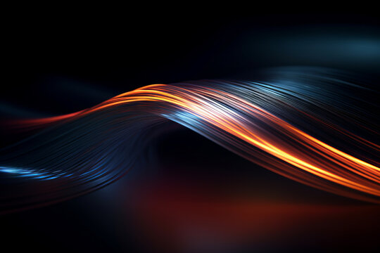 A futuristic abstract image of a light wave