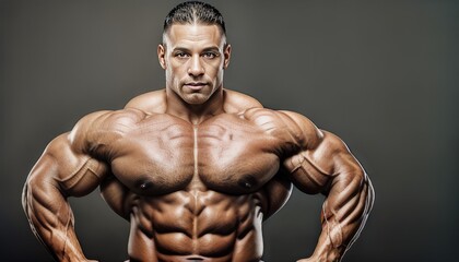 Fototapeta na wymiar portrait of a muscular man
