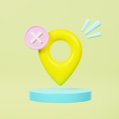 Location Point 3D Icon