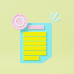 Blank Document 3D Icon